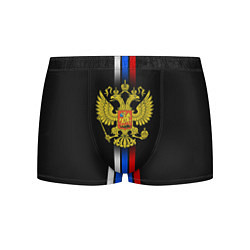Трусы-боксеры мужские Российский триколор, цвет: 3D-принт