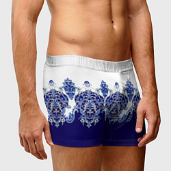 Трусы-боксеры мужские Растительный орнамент, цвет: 3D-принт — фото 2