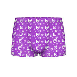 Трусы-боксеры мужские Twitch: Violet Pattern, цвет: 3D-принт