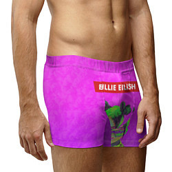 Трусы-боксеры мужские Billie Eilish, цвет: 3D-принт — фото 2