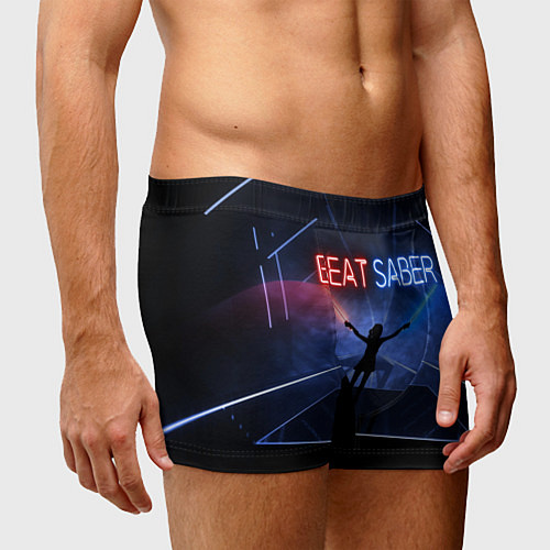 Мужские трусы Beat Saber / 3D-принт – фото 3