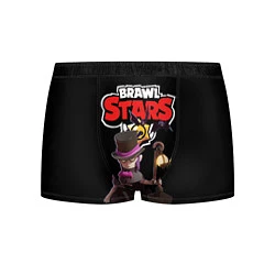 Трусы-боксеры мужские Мортис Brawl Stars, цвет: 3D-принт