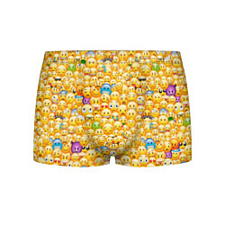 Трусы-боксеры мужские Смайлики Emoji, цвет: 3D-принт