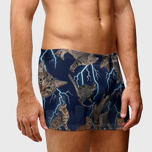 Мужские трусы Коты / 3D-принт – фото 3