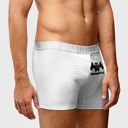 Мужские трусы Marshmello Спина / 3D-принт – фото 3