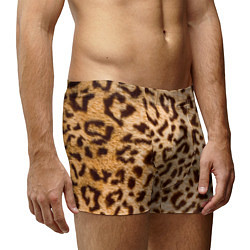 Трусы-боксеры мужские Леопард, цвет: 3D-принт — фото 2