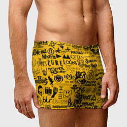 Трусы-боксеры мужские ЛОГОТИПЫ РОК ГРУПП, цвет: 3D-принт — фото 2
