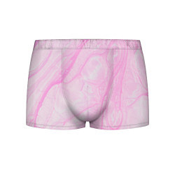 Трусы-боксеры мужские Розовые разводы краска зефир, цвет: 3D-принт