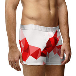Трусы-боксеры мужские GEOMETRY RED, цвет: 3D-принт — фото 2