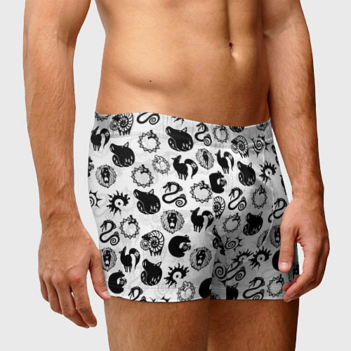 Мужские трусы 7 СМЕРТНЫХ ГРЕХОВ СИМВОЛЫ / 3D-принт – фото 3