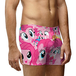 Трусы-боксеры мужские Pinkie Pie pattern, цвет: 3D-принт — фото 2
