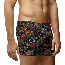 Трусы-боксеры мужские Цветочный модный узор, цвет: 3D-принт — фото 2