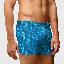 Трусы-боксеры мужские Текстура Воды Море, цвет: 3D-принт — фото 2