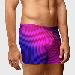 Трусы-боксеры мужские Фиолетово-малиновый градиент, цвет: 3D-принт — фото 2