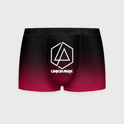 Трусы-боксеры мужские LINKIN PARK LOGO CARBON, цвет: 3D-принт