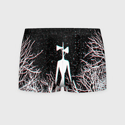 Мужские трусы СИРЕНОГОЛОВЫЙ ГЛИТЧ ЛЕС, КОСМОС