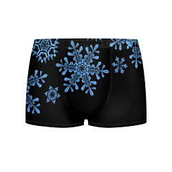 Трусы-боксеры мужские Минималистичные Снежинки, цвет: 3D-принт