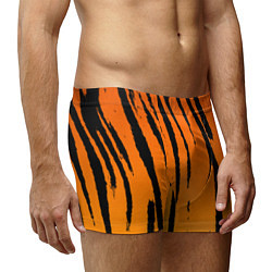 Трусы-боксеры мужские Шкура тигра диагональ, цвет: 3D-принт — фото 2