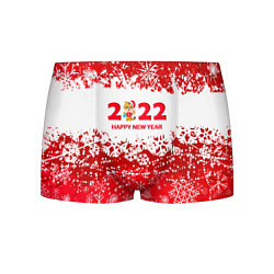 Трусы-боксеры мужские Happy New Year 2022, цвет: 3D-принт