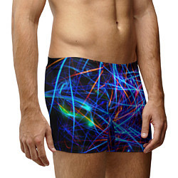 Трусы-боксеры мужские NEON LINES Glowing Lines Effect, цвет: 3D-принт — фото 2