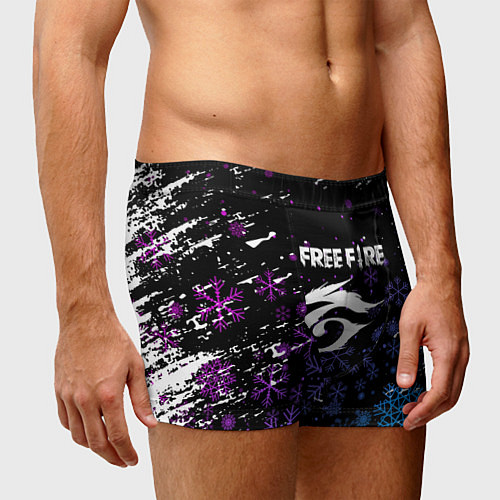 Мужские трусы Free Fire новогодний / 3D-принт – фото 3