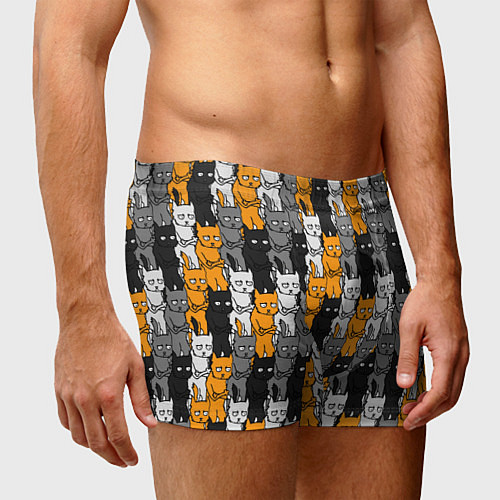 Мужские трусы Злой Кот мем / 3D-принт – фото 3
