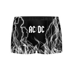 Трусы-боксеры мужские ACDC Fire, цвет: 3D-принт