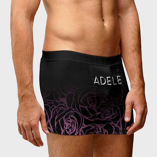 Мужские трусы Adele Розы / 3D-принт – фото 3