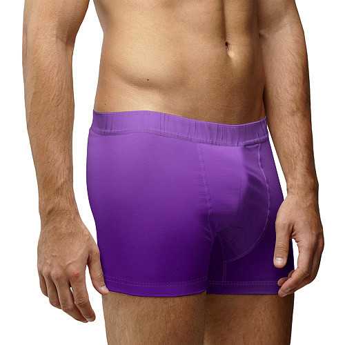 Мужские трусы Красивый фиолетовый градиент / 3D-принт – фото 3