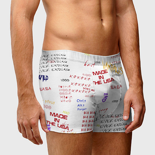 Мужские трусы Граффити стиль / 3D-принт – фото 3