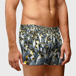 Трусы-боксеры мужские Пингвины Penguins, цвет: 3D-принт — фото 2