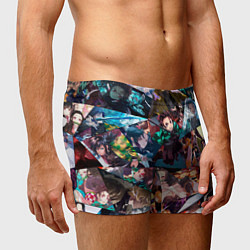 Трусы-боксеры мужские Kimetsu no aiba Все персонажи, цвет: 3D-принт — фото 2