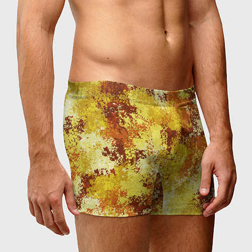 Мужские трусы Спортивный камуфляж Пикси - Лимон / 3D-принт – фото 3