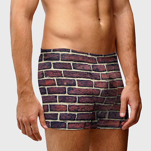 Мужские трусы Brick Wall / 3D-принт – фото 3