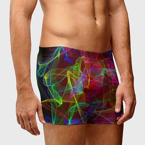 Мужские трусы Color neon pattern Vanguard / 3D-принт – фото 3