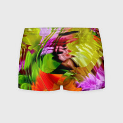 Трусы-боксеры мужские Разноцветная абстрактная композиция Лето Multi-col, цвет: 3D-принт
