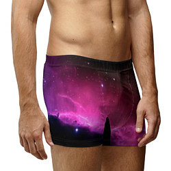 Трусы-боксеры мужские Night Nebula, цвет: 3D-принт — фото 2
