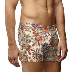 Трусы-боксеры мужские Цветочный винтажный орнамент, цвет: 3D-принт — фото 2