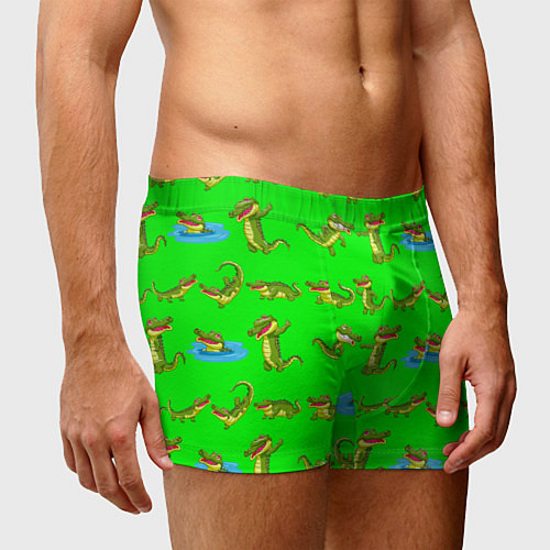 Мужские трусы CHARMING CROCODILES / 3D-принт – фото 3