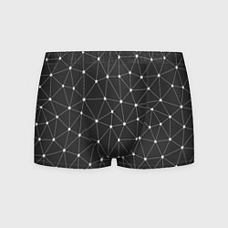 Трусы-боксеры мужские Треугольники На Чёрном Фоне, цвет: 3D-принт