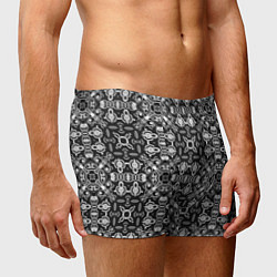Трусы-боксеры мужские Black and white ethnic oriental ornament, цвет: 3D-принт — фото 2