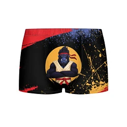 Трусы-боксеры мужские Карате горилла, цвет: 3D-принт