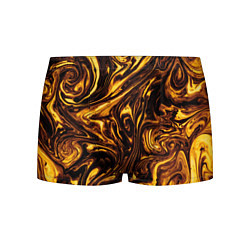 Трусы-боксеры мужские Жидкое золото текстура, цвет: 3D-принт