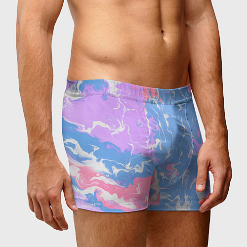 Мужские трусы Цветная размытость / 3D-принт – фото 3