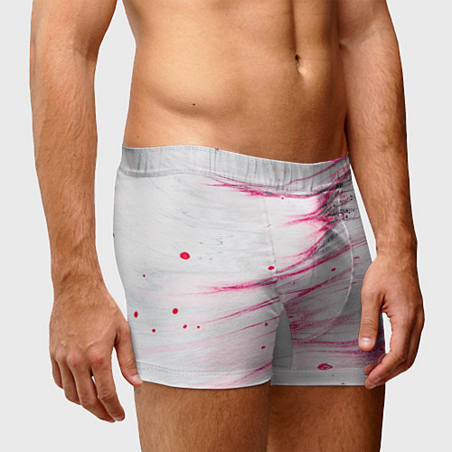 Мужские трусы Красные разводы / 3D-принт – фото 3