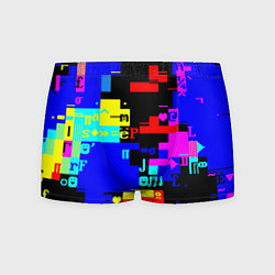 Трусы-боксеры мужские Яркая экранная композиция, цвет: 3D-принт