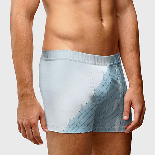Мужские трусы Абстрактный стеклянный мир / 3D-принт – фото 3