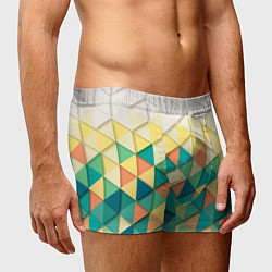 Трусы-боксеры мужские Мозаичный градиент, цвет: 3D-принт — фото 2