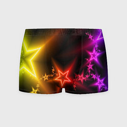 Трусы-боксеры мужские Звёзды с неоновым свечением, цвет: 3D-принт