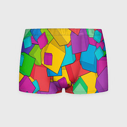 Мужские трусы Фон из разноцветных кубиков